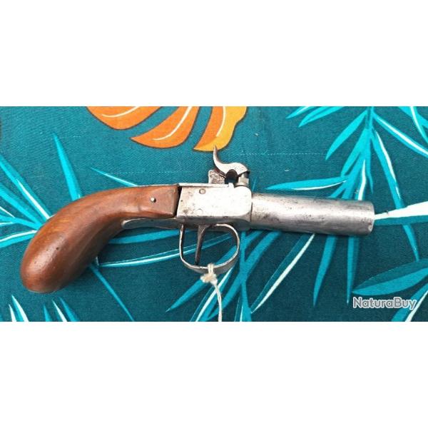 Pistolet  de voyage XIXme ) n2...( Livr par Happy post 11)