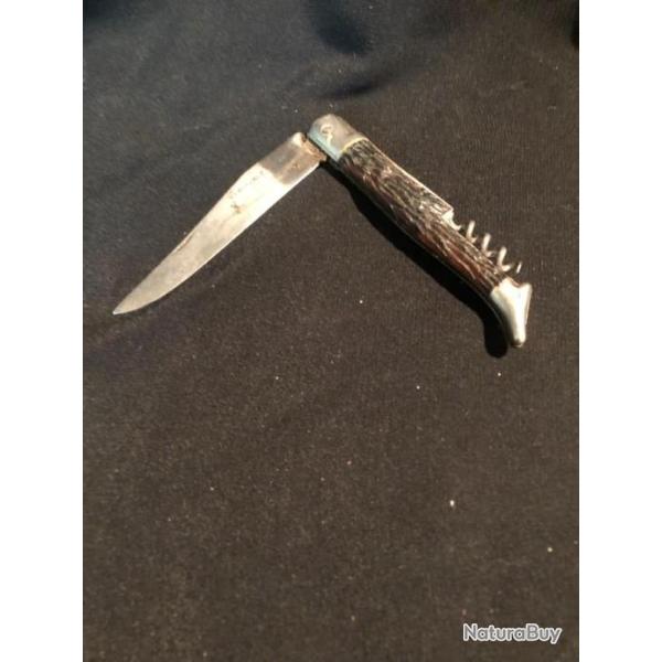 ancien veritable laguiole manche faux bois