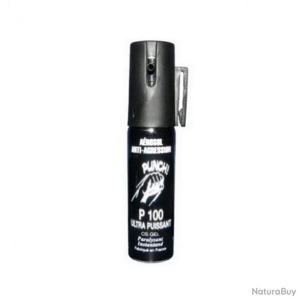 Lot de 2 Bombe lacrymog�ne 25ml GEL PUNCH P100