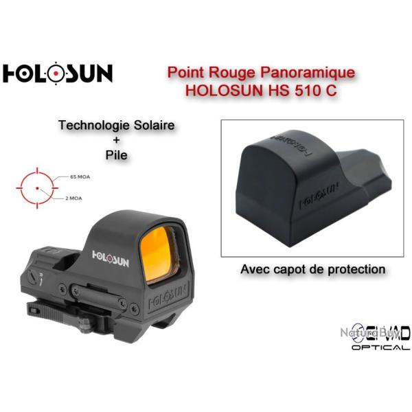 Point Rouge Panoramique HOLOSUN HS510C - Avec capot