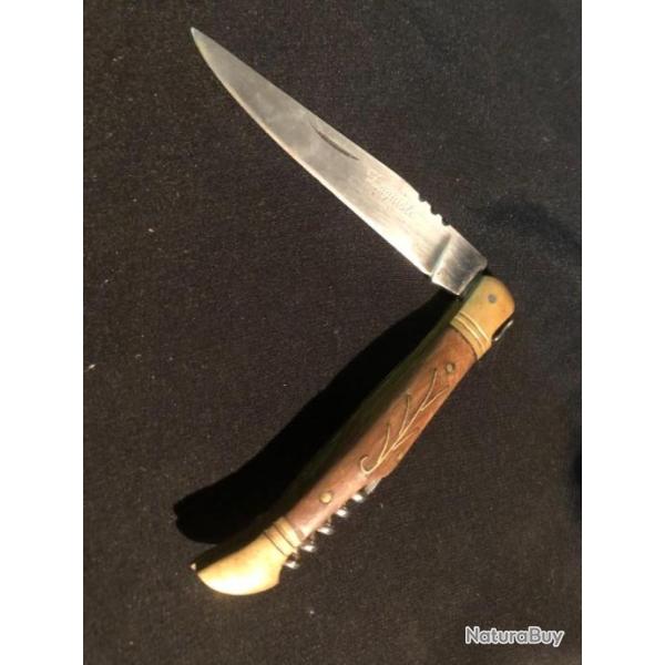 couteau pliant laguiole manche bois