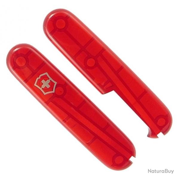Plaquettes couteau suisse 84 mm (V2), Couleur rouge translucide [Victorinox]
