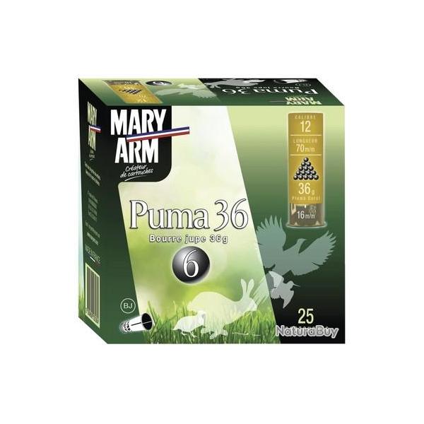 Boite de 25 cartouche Mary Arm Puma 36 cal. 12 / 70mm N� 5 36G BJ