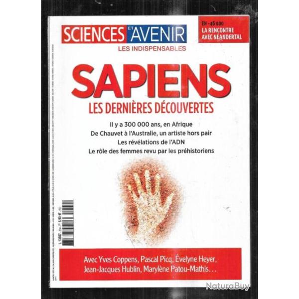 sciences et avenir 204 sapiens les derni�res d�couvertes janvier-mars 2021