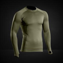 Maillot Thermo Performer 10&deg;C 20&deg;C vert olive
