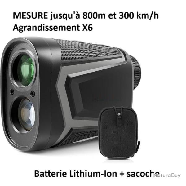 Appareil de mesure distance & vitesse par laser 6x24 Jumelle Radar 800m
