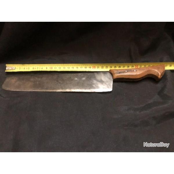 couteau ancien lame tres large