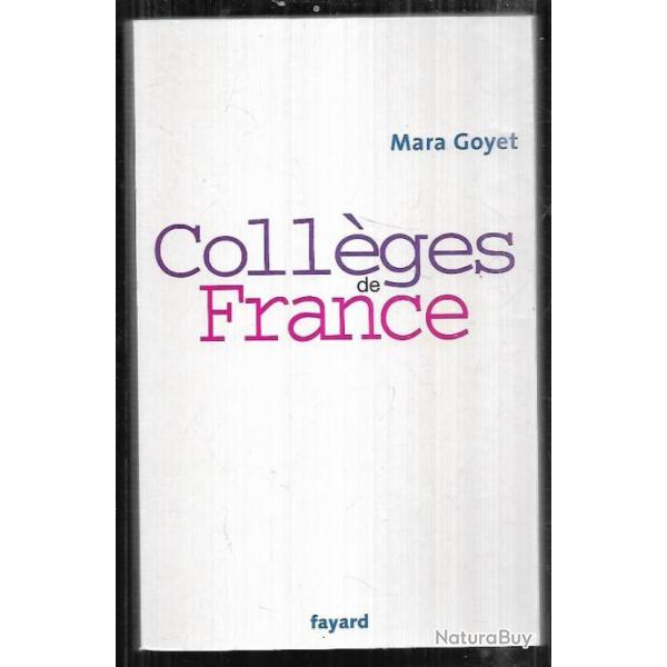 coll�ges de france de mara goyet