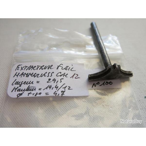 VENDU PAR CUIRASSIER11 N� 100 EXTRACTEUR DE FUSIL HAMMERLESS  CALIBRE 12