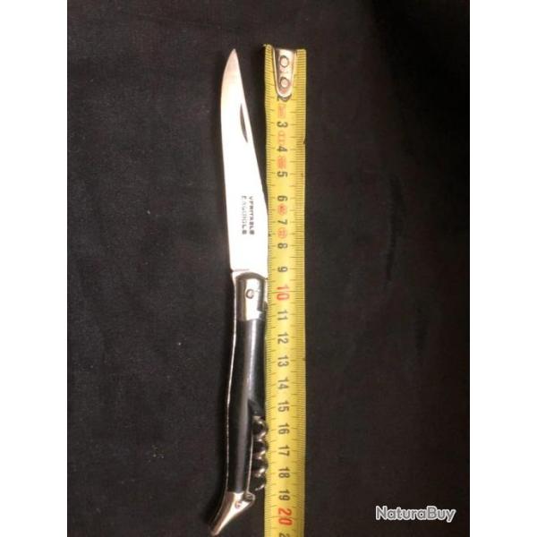 ancien couteau canif  laguiol tire bouchon noir