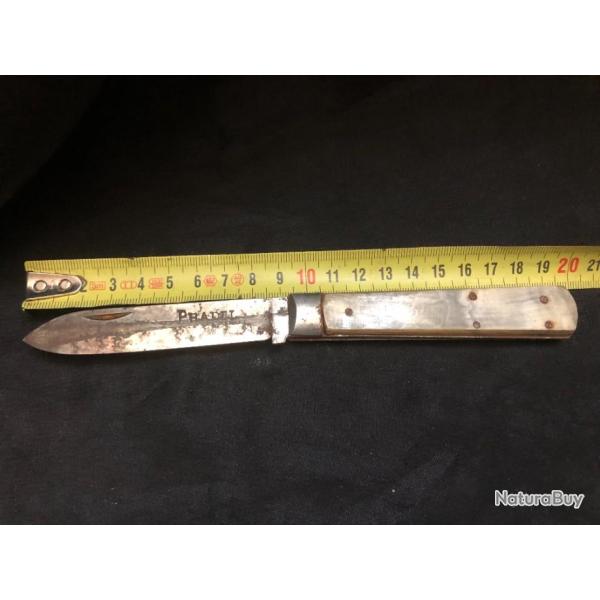 ancien couteau canif  pradel manche en corne