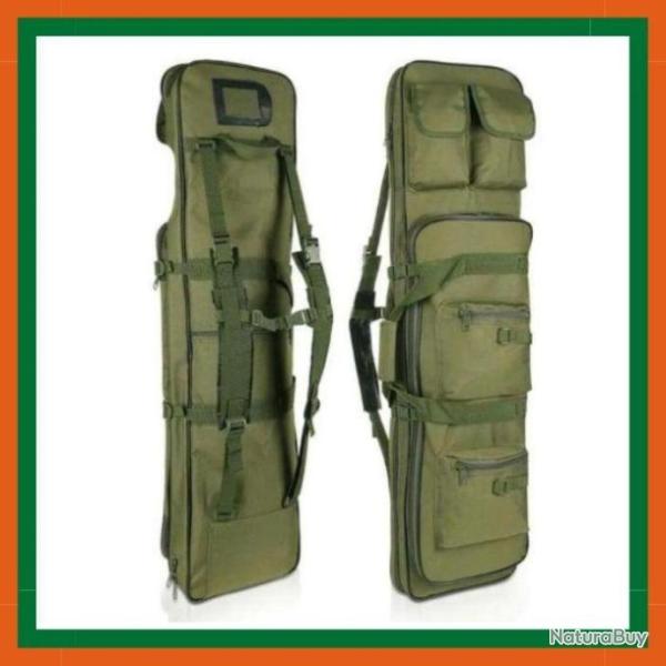 TOP ENCHERE SANS PRIX DE REESERVE - Sac de transport de fusils 90 cm - Multipoches - Rembourr�