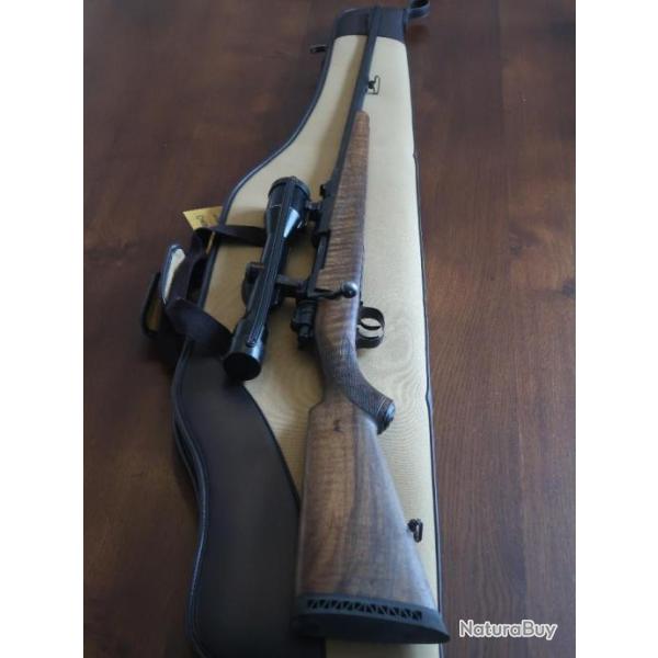 Carabine FN boitier Browning type Mauser 98 avec optique et montage a crochets 8x57 js REF 75