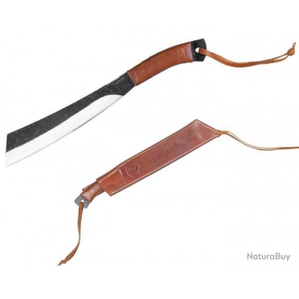 Machette Condor Impossible Machete Lame Acier Carbone 1075 Manche & Etui CUir Salvador CTK3957108HC