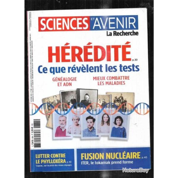 sciences et avenir 884 h�r�dit�, cancer du sein, trafic a�rien, covid 19, glyphosphate, nucl�aire