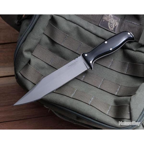 Couteau Condor Enduro Black Manche Micarta Lame Acier 420HC Etui Kydex Made In Salvador CTK182968SS