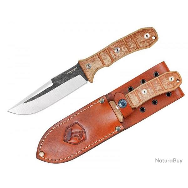 Couteau Condor Tactical P.A.S.S. Chute Lame Acier 440C Manche Micarta Etui Salvador CTK18271054C