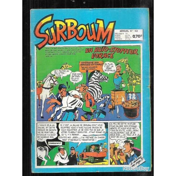 surboum 102 comic's , bd de presse ,