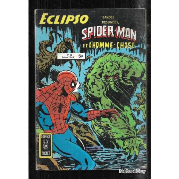 �clipso comic's pocket 70 spider-man et l'homme chose  comic's , bd de presse ,