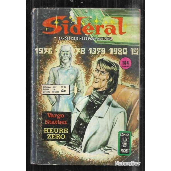 sid�ral comic's pocket 56 vargo statten heure z�ro  comic's , bd de presse ,