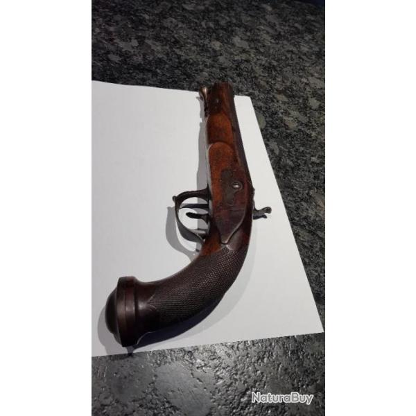 pistolet percussion  officier  1830  1840