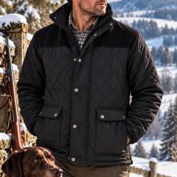 Veste doubl&eacute;e polaire Champion Lewis pour homme Noir
