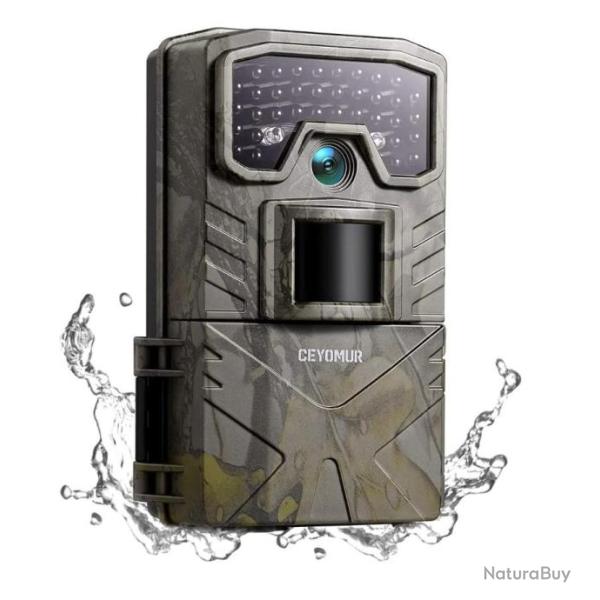 Camra de Chasse Surveillance 20MP 1080P HD avec Vision Nocturne  LED Infrarouges tanche Ip66