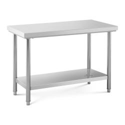 Table de travail acier inoxydable 120 x 60 cm capacit&eacute; de 137 kg professionnel 14_0005103