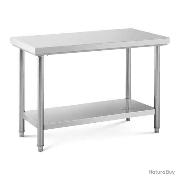 Table de travail acier inoxydable 120 x 60 cm capacit� de 137 kg professionnel 14_0005103