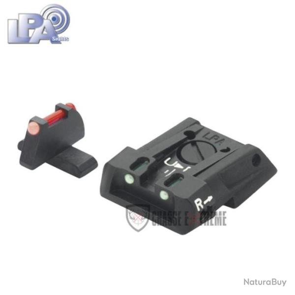 Hausse R�glable Avec Fibre Optique LPA pour S&W Military et Police