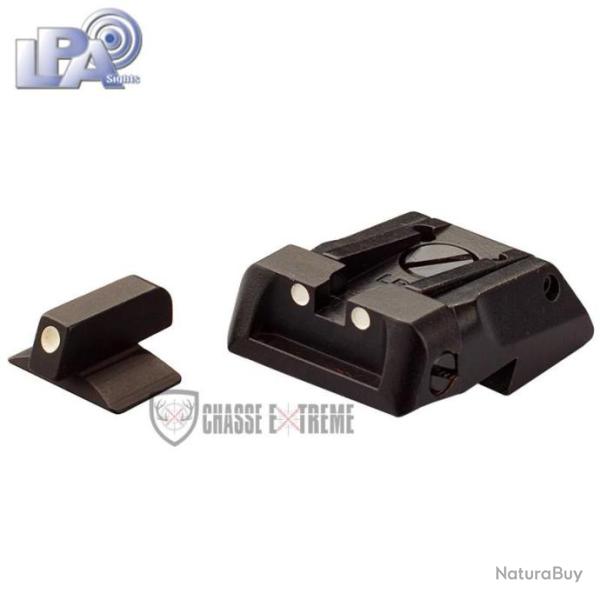 Hausse et Guidon Fibre Optique LPA pour Sig Sauer 1911-22 (Cal.22lr)