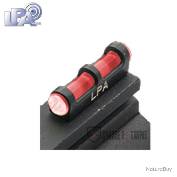 Guidon Fibre Optique LPA Rouge pour Fusil de Filetage 2.6mm