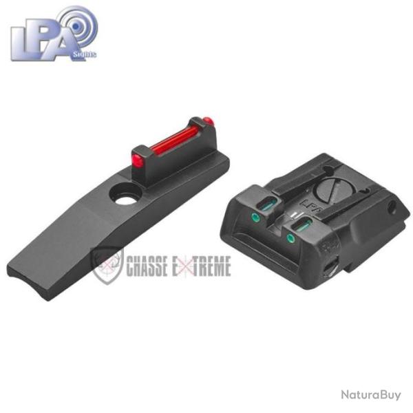 Hausse R�glable et Guidon LPA pour Ruger Mark IV- Fibre Optique