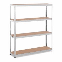 &Eacute;tag&egrave;re charge lourde 160 x 40 x 180 cm supporte 4 x 150 kg robuste garage atelier outils gris 14_0
