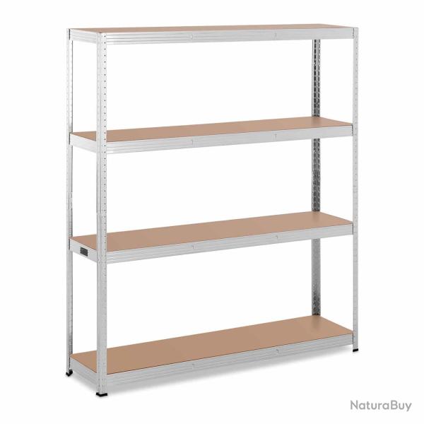 �tag�re charge lourde 160 x 40 x 180 cm supporte 4 x 150 kg robuste garage atelier outils gris 14_0