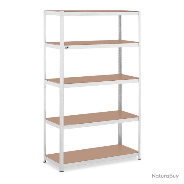 �tag�re charge lourde 120 x 50 x 197 cm supporte 5 x 150 kg robuste garage atelier outils gris 14_0
