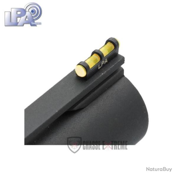 Guidon Fibre Optique LPA Jaune pour Fusil de Filetage 2.6mm