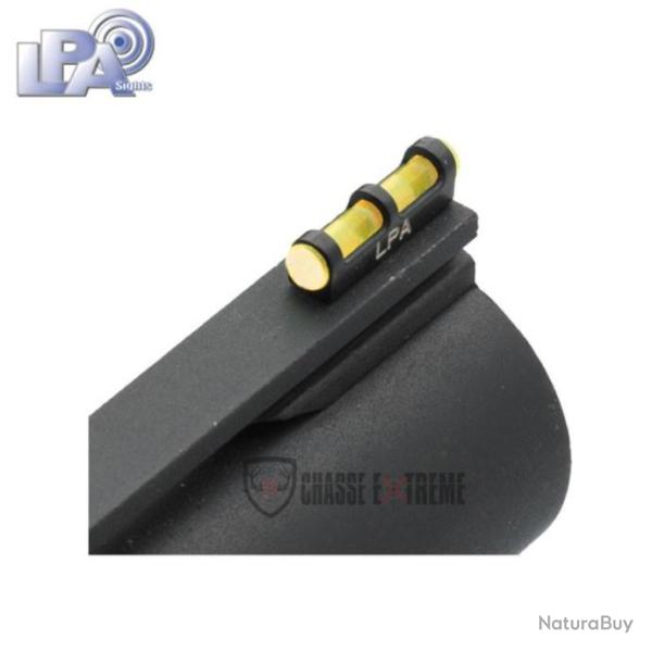 Guidon Fibre Optique LPA Jaune pour Fusil de Filetage 3mm