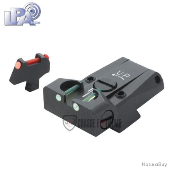 Hausse R�glable et Guidon LPA pour Colt Gov't 1911 A1- Fibre Optique