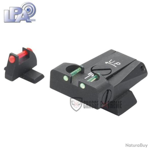 Hausse Rglable et Guidon LPA pour H&K USP 40 S&W - Fibre Optique