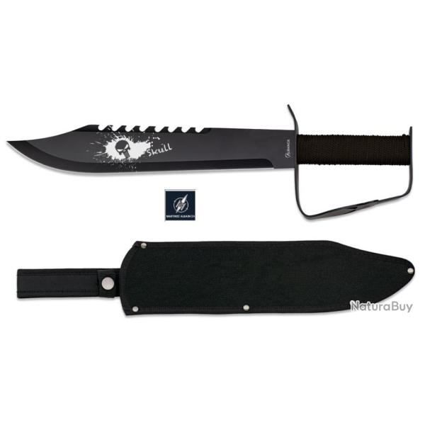Machette de brousse Punicher noir