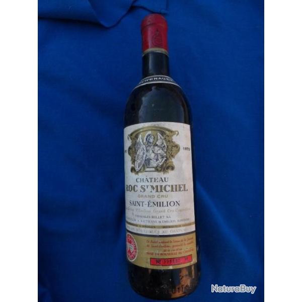 VIN COLLECTION 55 ANS D'�GE : SAINT EMILION 1970 ESCHENAUER CHATEAU ROC SAINT MICHEL