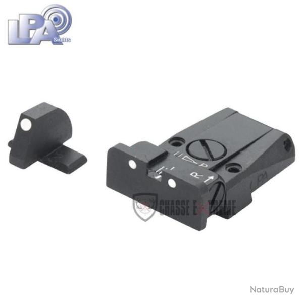 Hausse Rglable et Guidon LPA pour Sig Sauer 220 (nouveau mod) 225, 226, 228 Style de Feuille 30