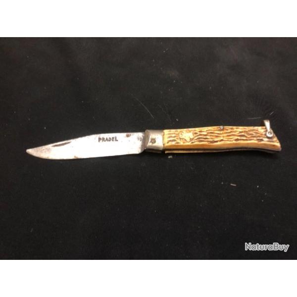 couteau pliant pradel decor de chamois