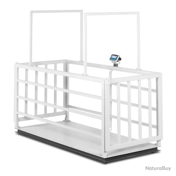 Balance au sol pour animaux - calibrage certifi� - 3 000 kg - convient aux animaux - avec grille -