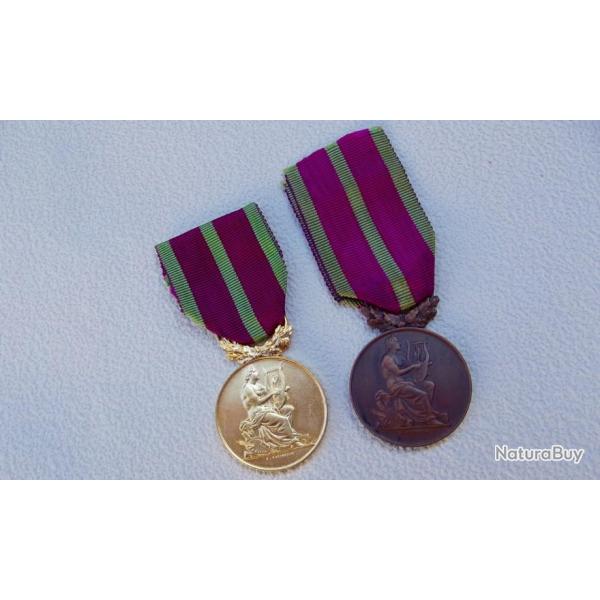 M�DAILLES D'HONNEUR DES SOCI�T�S MUSICALES ET CHORALES.