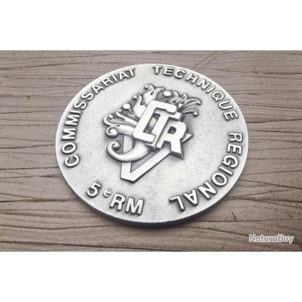 M�DAILLE DE TABLE DU COMMISSARIAT TECHNIQUE 5e RM.