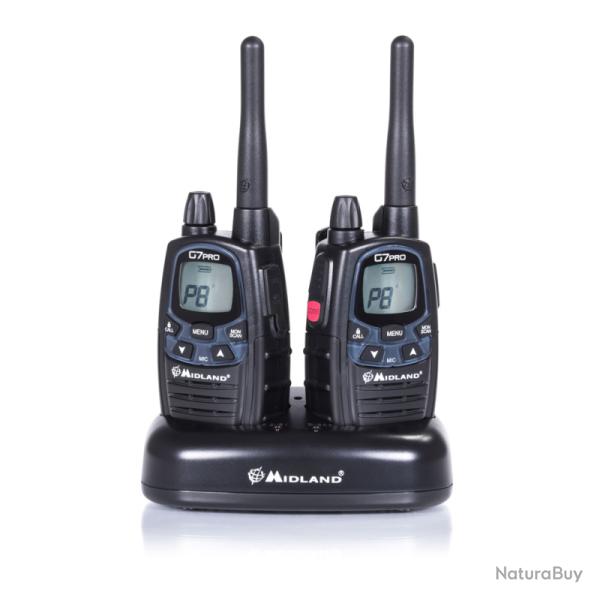 TALKIE WALKIE MIDLAND G7 PRO TWIN NOIR - PACK DUO