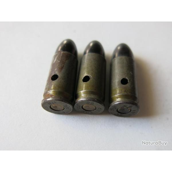 VENDU PAR CUIRASSIER11 LOT N� 2 DE 3 BALLES 9 MM ALLEMANDES   ( AUX ST 22-42   )