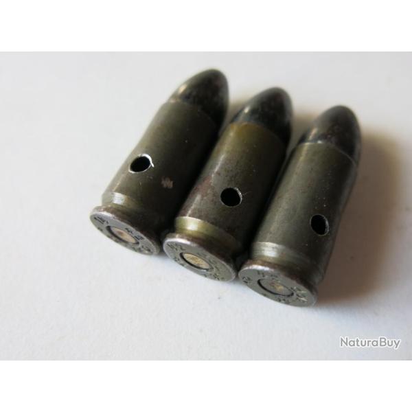 VENDU PAR CUIRASSIER11 LOT N� 4 DE 3 BALLES 9 MM ALLEMANDES   ( DOU ST 14-42  )